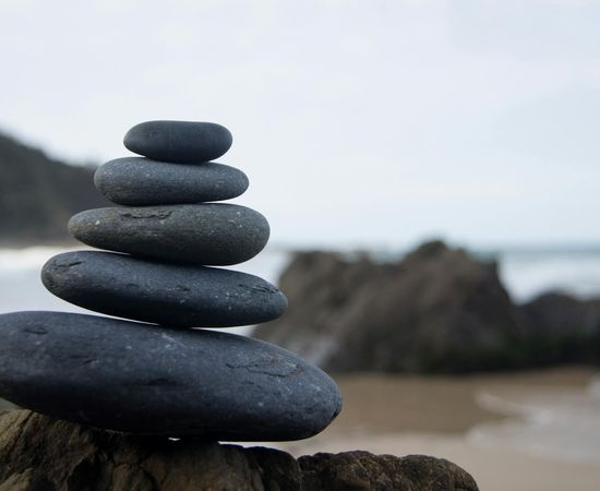 Balanced rocks visual representation of stability